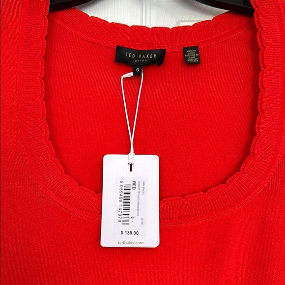 Ted Baker Women's Red Sleeveless Top NWT - Picture 4 of 9
